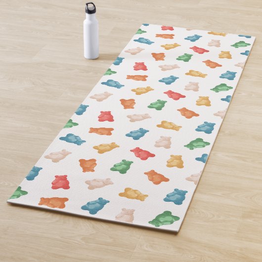 Tapis De Yoga Motif des ours de gomme (En situation)