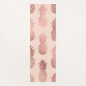 Tapis De Yoga Motif d'été pour ananas Rose tropical (Devant)