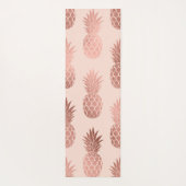 Tapis De Yoga Motif d'été pour ananas Rose tropical (Dos)
