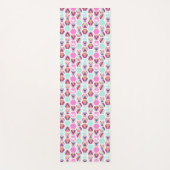 Tapis De Yoga Motif d'hexagone d'aquarelle (Devant)