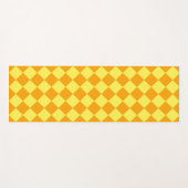Tapis De Yoga Motif diamant orange jaune Checker (Devant (Horizontal))