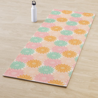 Tapis De Yoga Motif d'illustration de mandala multicolore
