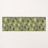 Tapis De Yoga Motif Dinosaure, Silhouette Dinosaure, Dino Vert (Devant (Horizontal))