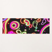 Tapis De Yoga Motif dynamique Neon Glow (Devant (Horizontal))