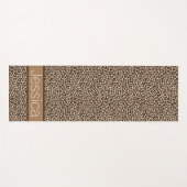 Tapis De Yoga Motif Empreinte de léopard personnalisé (Devant (Horizontal))