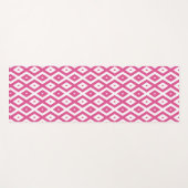 Tapis De Yoga Motif en diamant rose et blanc (Devant (Horizontal))