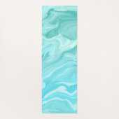 Tapis De Yoga Motif en marbre bleu (Dos)