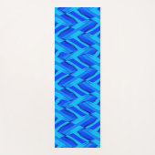 Tapis De Yoga Motif en marbre bleu Cobalt complexe (Devant)