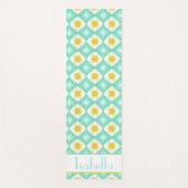 Tapis De Yoga Motif en verre horaire Retro Star Personnalisé (Devant)