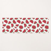 Tapis De Yoga Motif Estival de Tranche de Pastèque (Devant (Horizontal))