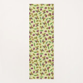 Tapis De Yoga Motif Feuille d'olive et d'olive rustique (Devant)