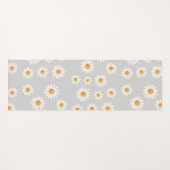 Tapis De Yoga Motif Fleur Chic Daisy - Design Floral Cute - (Devant (Horizontal))