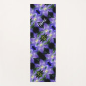 Tapis De Yoga Motif Fleur Clematis Violet Doux Personnalisé (Devant)