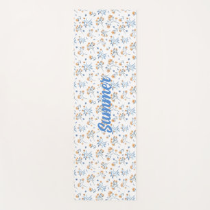 Tapis De Yoga Motif Fleur sauvage Vintage à la mode personnalisé