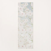 Tapis De Yoga Motif floral blanc doux (Devant)