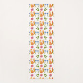 Tapis De Yoga Motif floral rusé assez en pastel (Devant)