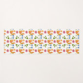 Tapis De Yoga Motif floral rusé assez en pastel (Devant (Horizontal))