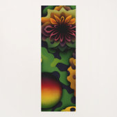 Tapis De Yoga Motif géométrique Abstrait Géranium 3D (Dos)