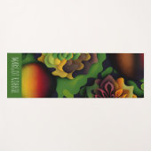 Tapis De Yoga Motif géométrique Abstrait Géranium 3D (Devant (Horizontal))