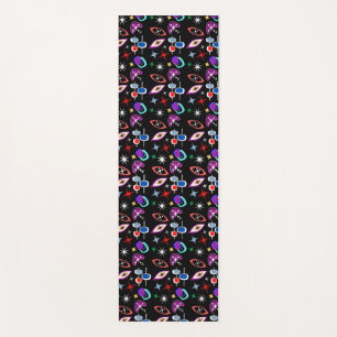 Tapis De Yoga Motif géométrique coloré