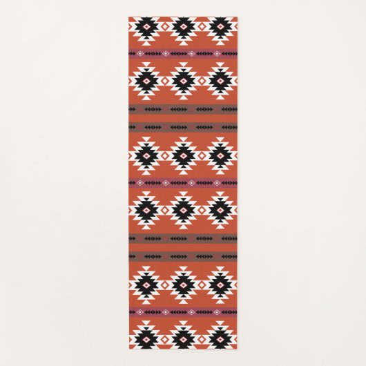 Tapis De Yoga Motif géométrique coloré Aztec (Devant)