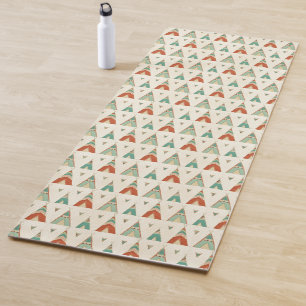 Tapis De Yoga Motif géométrique de Teepee d'étape de Geo de