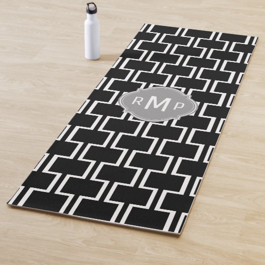 Tapis De Yoga Motif géométrique moderne (En situation)