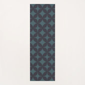 Tapis De Yoga Motif géométrique simple bleu foncé Turquoise (Devant)
