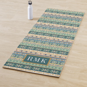 Tapis De Yoga Motif indien extérieur d'étape   du monogramme  