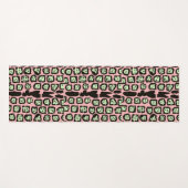 Tapis De Yoga Motif Jaguar à Melon sur limonade rose (Devant (Horizontal))