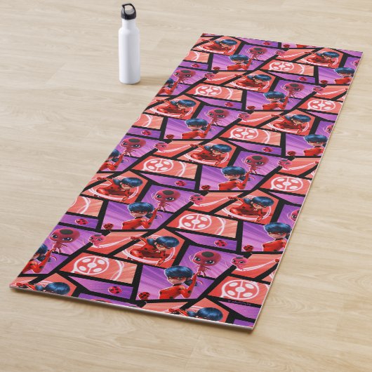 Tapis De Yoga Motif Ladybug & Tikki (En situation)