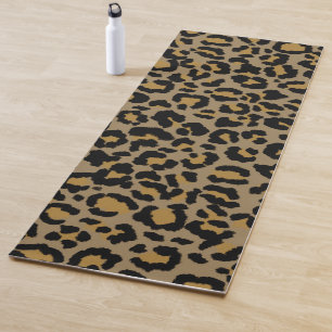 Tapis De Yoga Motif léopard en naturel 2