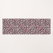 Tapis De Yoga Motif léopard rose chic (Devant (Horizontal))