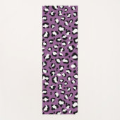 Tapis De Yoga Motif léopard, Spots léopards, Leopard pourpre (Devant)