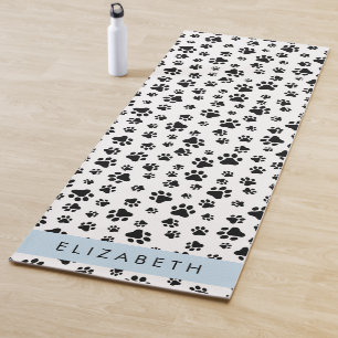 Tapis De Yoga Motif mâle, Patrouilles de chien, Noir et Blanc, V