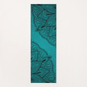 Tapis De Yoga Motif Mandala bleu orange (Devant)