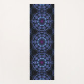 Tapis De Yoga Motif Mandala en Boho bleu foncé (Devant)