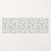 Tapis De Yoga Motif mignon d'alpaga et de cactus (Devant (Horizontal))