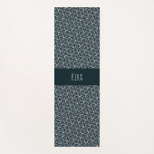 Tapis De Yoga Motif minimal bleu bleu Triangles (Devant)