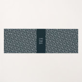 Tapis De Yoga Motif minimal bleu bleu Triangles (Devant (Horizontal))