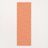 Tapis De Yoga Motif minimal géométrique rose jaune (Dos)