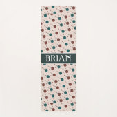 Tapis De Yoga Motif minimal rouge beige d'Halloween (Devant)