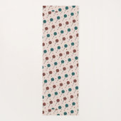 Tapis De Yoga Motif minimal rouge beige d'Halloween (Dos)