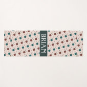 Tapis De Yoga Motif minimal rouge beige d'Halloween (Devant (Horizontal))