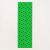 Tapis De Yoga Motif minimal triangles vert noir (Dos)