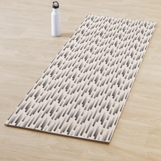 Tapis De Yoga Motif moderne de pluie (En situation)