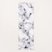 Tapis De Yoga Motif moderne en marbre noir blanc (Devant)