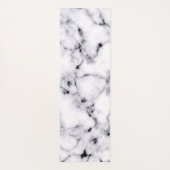 Tapis De Yoga Motif moderne en marbre noir blanc (Dos)