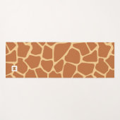 Tapis De Yoga Motif Monogramme Cute Giraffe Safari (Devant (Horizontal))