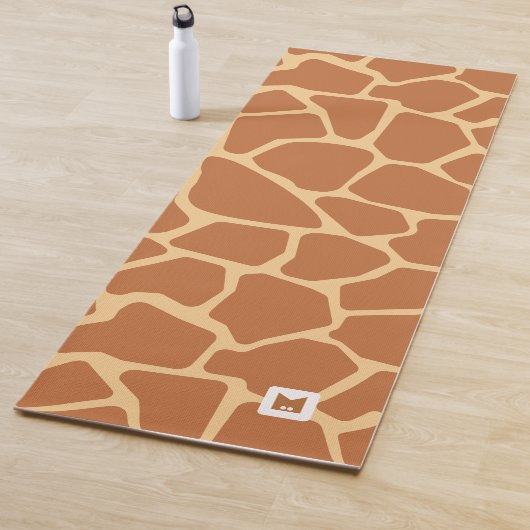 Tapis De Yoga Motif Monogramme Cute Giraffe Safari (En situation)